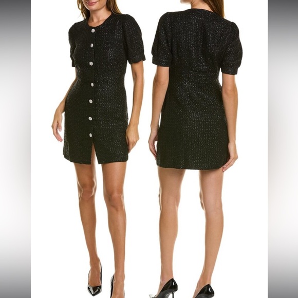 Boden Textured Tweed Mini Dress - Picture 2 of 8